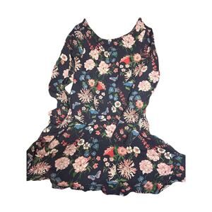 Tea Collection Grey and pink floral Dress size 6